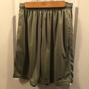 Nike Dri-fit Athletic Shorts - Olive Green - Sz M